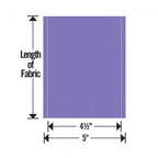 Sizzix Bigz XL 25 inch Die Strip, 5 inch Wide; purple diagram showing fabric strip with width indicators