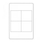 Sizzix Bigz L Squares die with four-square grid for 2-inch finished squares