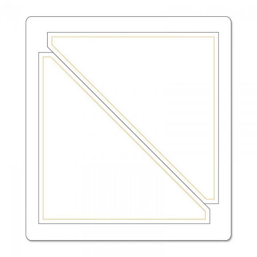 Sizzix Bigz Die: Half-Square Triangles, 4 1/2-inch assembled square cutting die