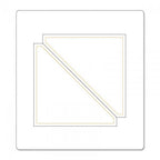 Sizzix Bigz Die Half-Square Triangles, 3 1/2 inch assembled square, silver metal