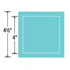Sizzix Bigz Die Square, 4-inch finished size; teal cutting die with dashed inner cut outline, 4 1/2-inch unfinished