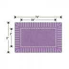 Sizzix Bigz L Rag Quilt Die, purple; finished 3 x 5.75 in rectangle, unfinished 5 x 7.75 in for Sizzix machines.