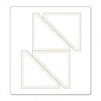 Sizzix Bigz Die Half-Square Triangles, 2 1/2 inch assembled square cutting die