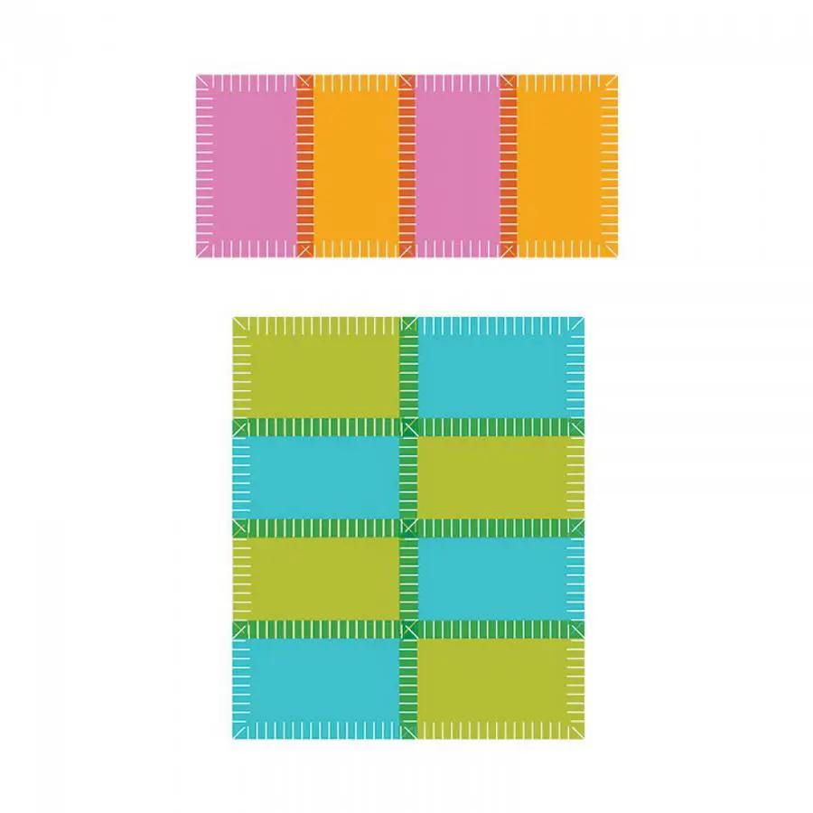 Sizzix Bigz L Rag Quilt die; multicolor block patterns (2 designs)