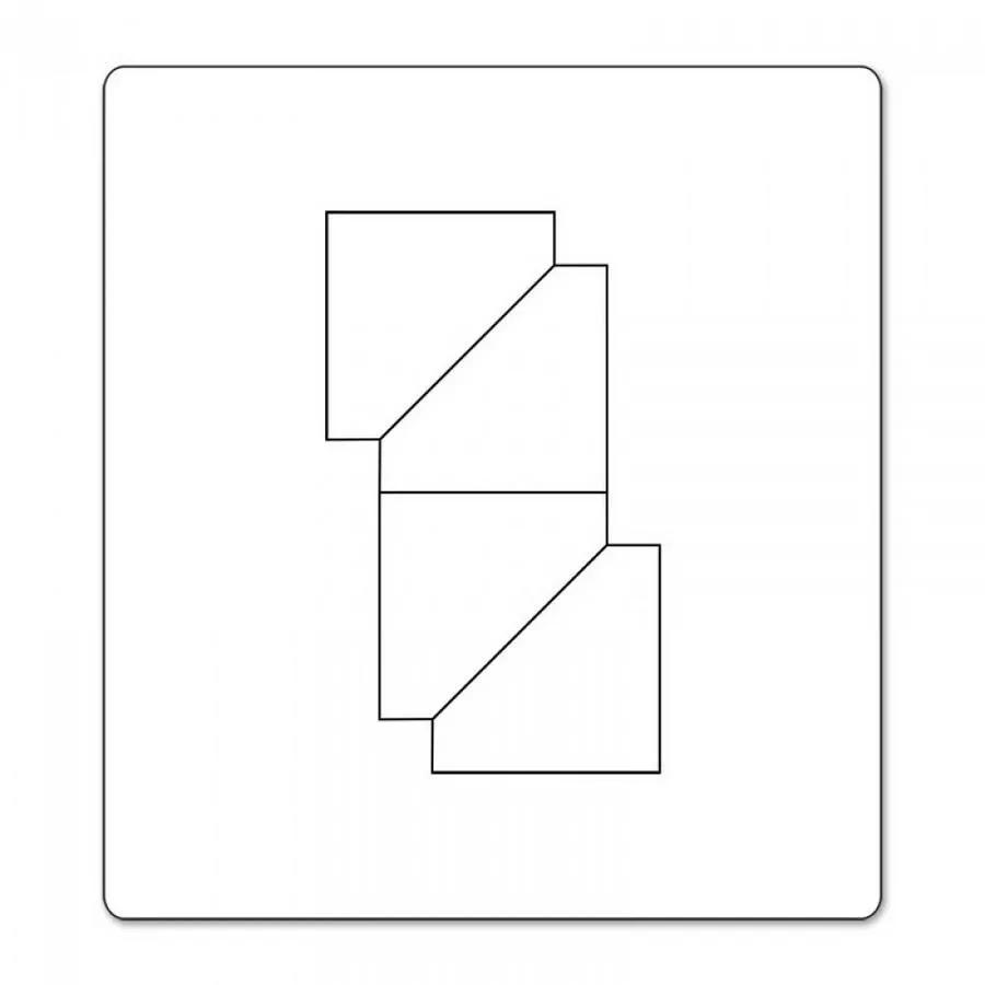 Sizzix Bigz Die Half-Square Triangles, 1 1/2 inch assembled square for cutting machines
