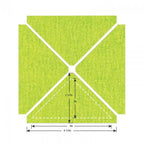 Sizzix Bigz L Triangles Die, lime green cutting die, 2.5in x 4.5in
