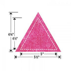 Sizzix Bigz L Die triangle, equilateral, pink patterned, unfinished, 5 1/2 in W x 4 3/4 in H
