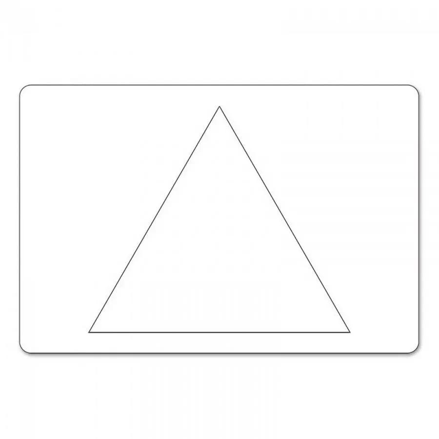 Sizzix Bigz L Triangle Die, equilateral, on white cutting plate