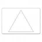 Sizzix Bigz L Triangle Die, equilateral, on white cutting plate