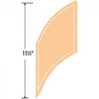 Sizzix Bigz XL Die Curved Braid cutting die; peach-colored curved shape.