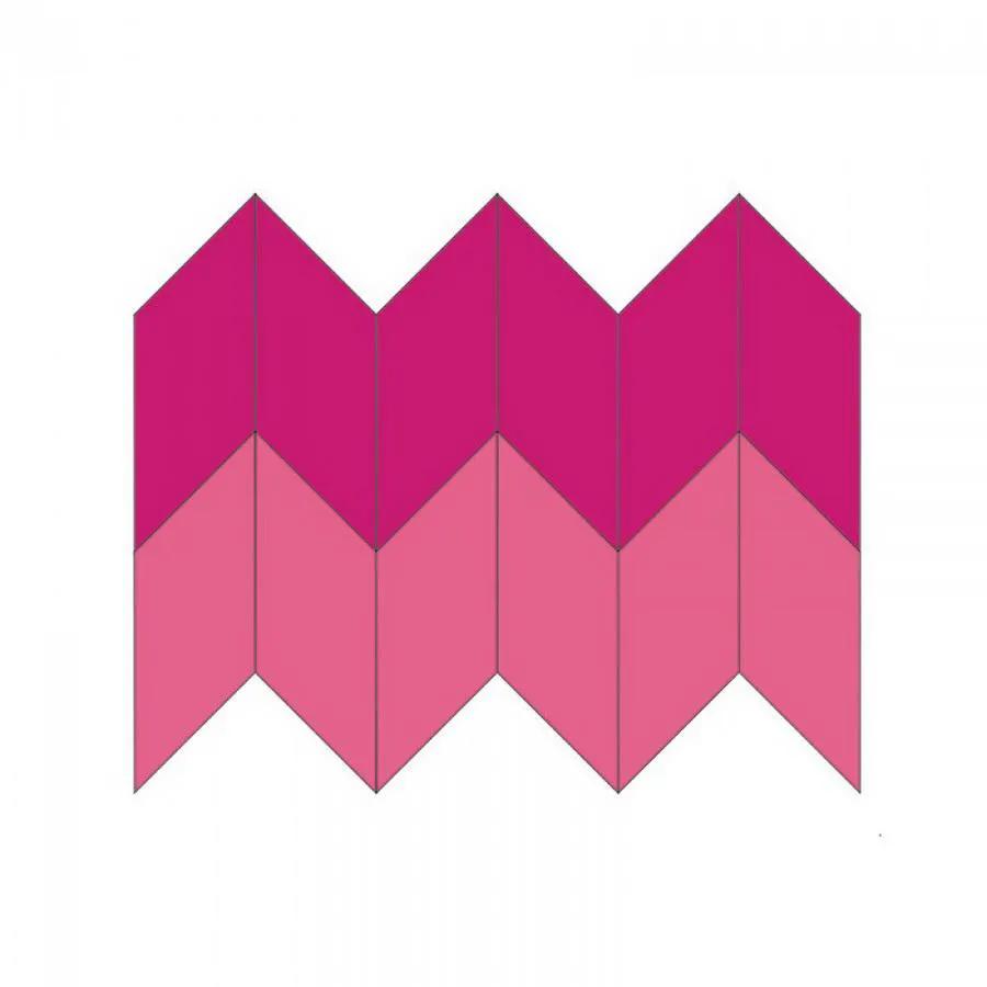 Sizzix Bigz L Die - Chevron, pink magenta unfinished 5 in x 2 1/2 in cutting die