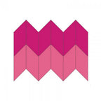 Sizzix Bigz L Die - Chevron, pink magenta unfinished 5 in x 2 1/2 in cutting die
