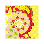 Sizzix Bigz Die Square 4 in finished; cutting machine die by Sizzix, shown with a bright yellow floral pattern.