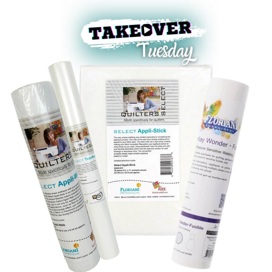 Takeover Tuesday Quilter&39;s Select Embroidery Stabilizer Bundle - Sewingmachinesplus.com