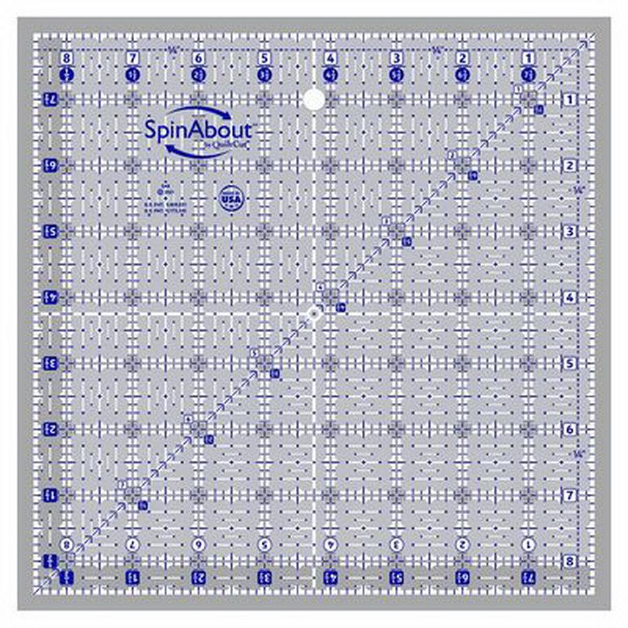 SpinAbout 8.5 in Square Ruler - Sewingmachinesplus.com