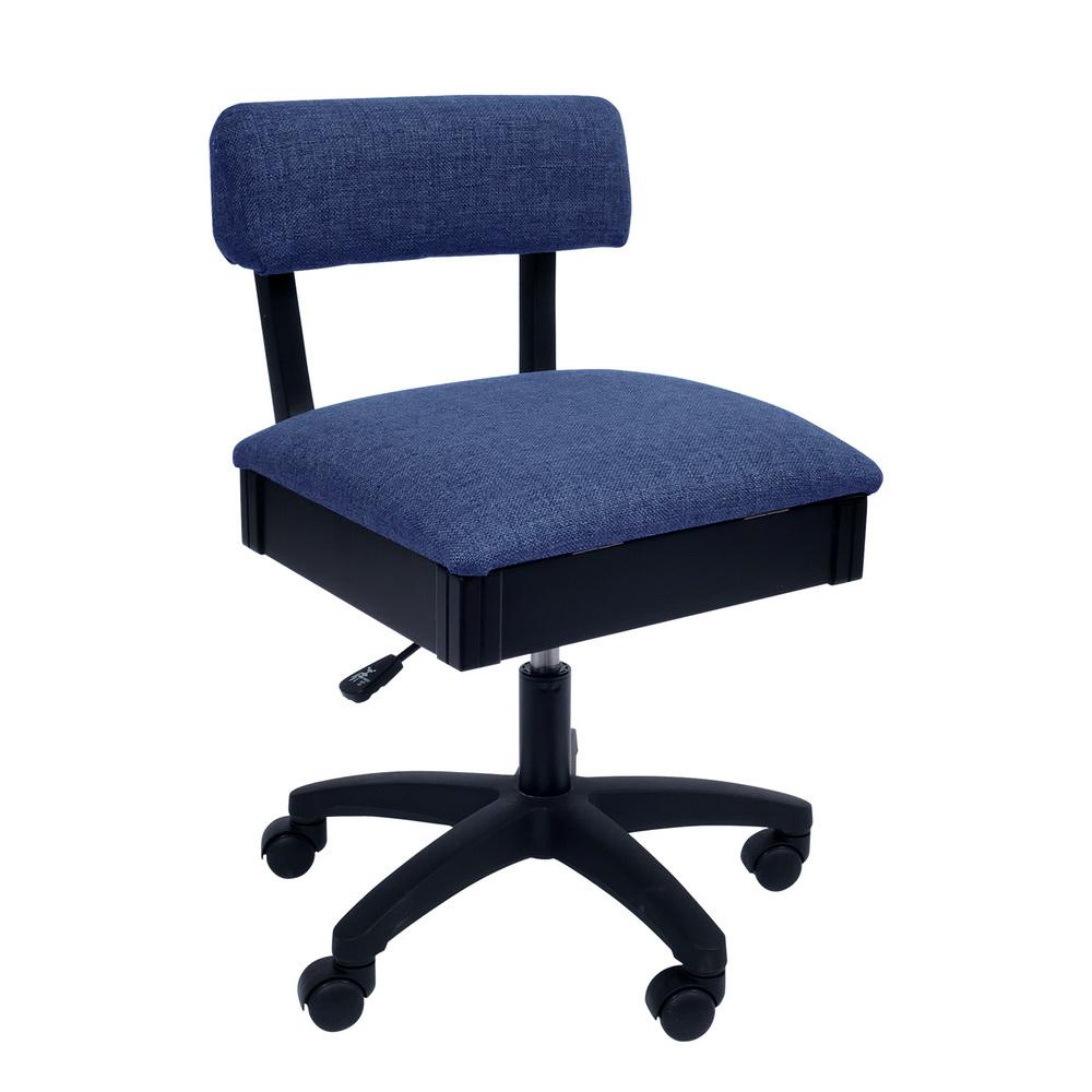 H8130 Arrow Adjustable Height Hydraulic Sewing and Craft Chair - Duchess Blue