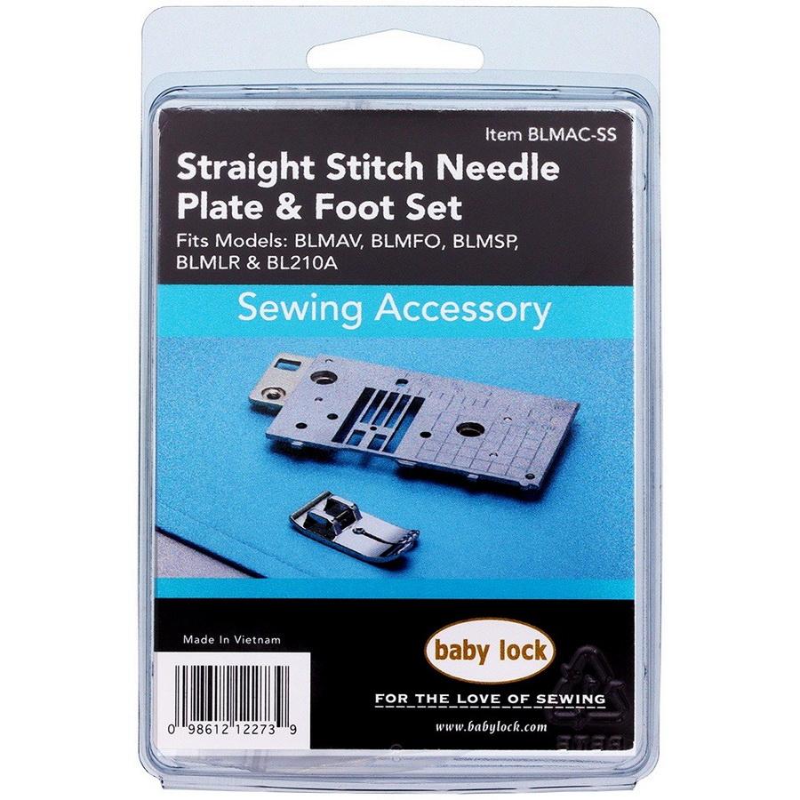 Baby Lock Straight Stitch Needle Plate and Presser Foot - Sewingmachinesplus.com