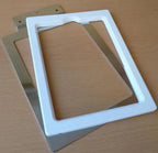 Janome 8-in-1 Fast Magne Frame embroidery hoop for MB-4S, white plastic frame with metal arms
