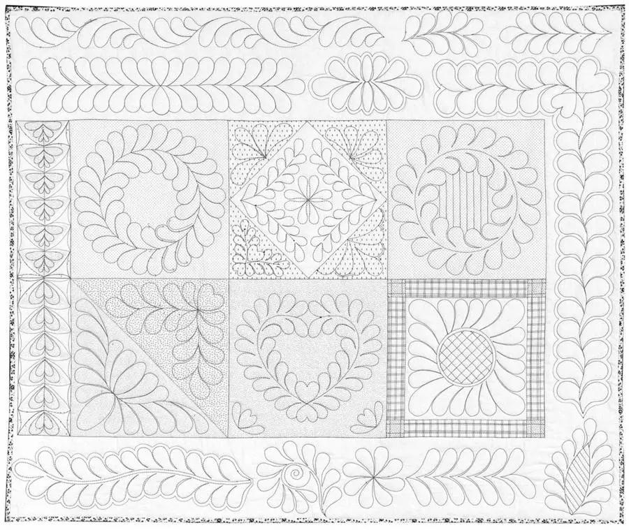Fabric: Machine Quilting Skillbuilder 1 Yard by RGA Designs for Checker Distributors