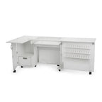 Kangaroo Sewing Furniture Dingo II and Wallaby II Bundle Cabinet Set (Ash White) - Sewingmachinesplus.com