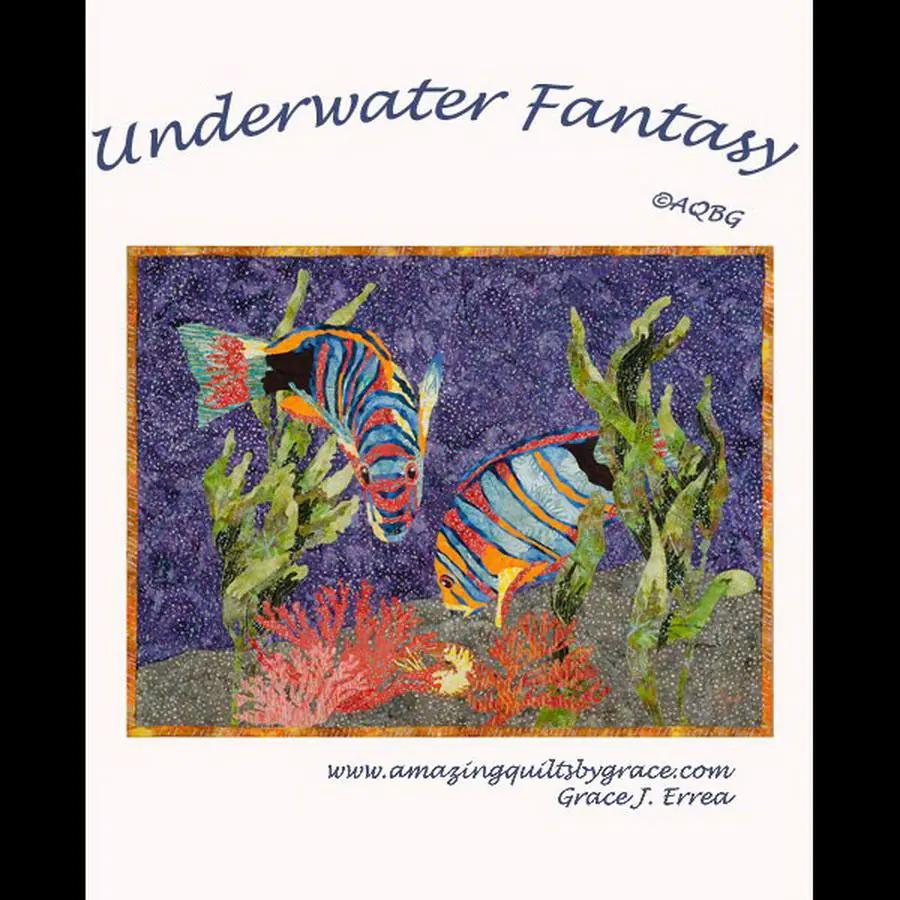 Fabric by Amazing Quilts by Grace: Underwater Fantasy quilt design with colorful tropical fish and coral.