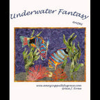 Fabric by Amazing Quilts by Grace: Underwater Fantasy quilt design with colorful tropical fish and coral.