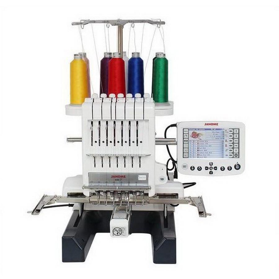 Janome MB-7 Seven-Needle Embroidery Machine (NI) With Free Bonus Bundle!