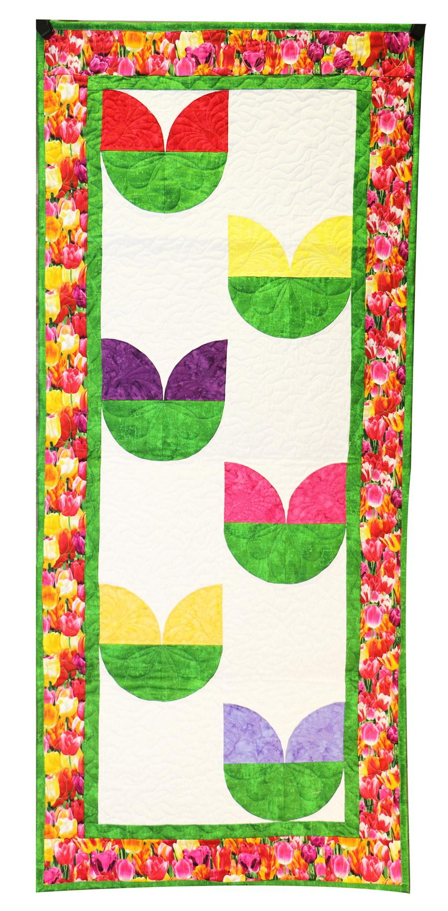 Ready to Sew Tulip Wall Hanging Pre - cut Quilt Kit - Sewingmachinesplus.com