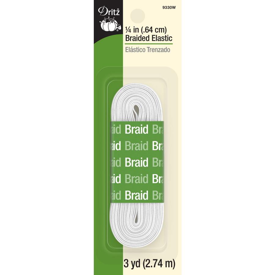 1/4 Inch Braided Elastic 65yd 1/box