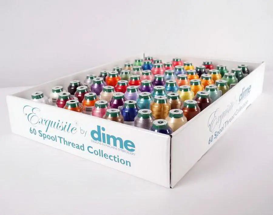 DIME Exquisite Thread Assortment - 60 Pack 1000 Meter Spools - Sewingmachinesplus.com