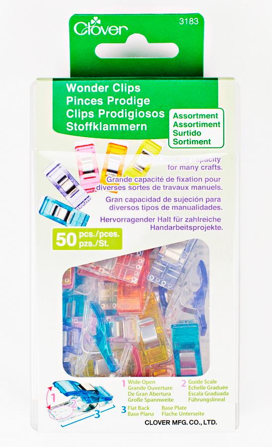 Wonder Clips Assorted Colors 50 Pieces (CL3183) - Sewingmachinesplus.com
