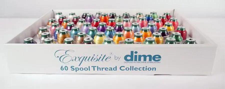 DIME Exquisite Thread Assortment - 60 Pack 1000 Meter Spools - Sewingmachinesplus.com