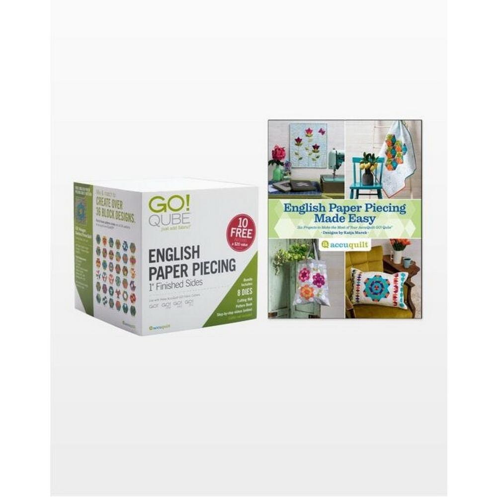 GO! Qube English Paper Piecing - 1in Finished Sides - Sewingmachinesplus.com
