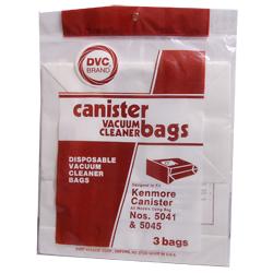 DVC Disposable Vac Bags, Kenmore Canister 5041 & 5045