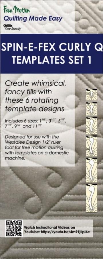 Westalee Spin-E-Fex Curly Q Templates Set 1