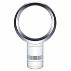 Dyson AM06 10in desk fan in white with a ring-shaped bladeless design