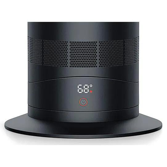 Dyson Hot+Cold Jet Focus Fan AM09 in black with digital display and circular base