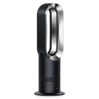 Dyson Hot+Cold Jet Focus Fan AM09 in black with chrome ring, bladeless tower heater