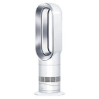 Dyson Hot+Cold Jet Focus Fan AM09 in white, bladeless tower air fan.