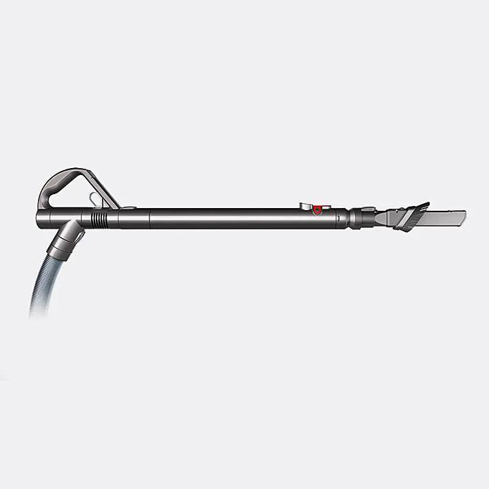 Dyson Ball Multi Floor Canister Vacuum wand with hose and floor nozzle, gray-silver