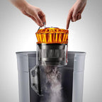 Dyson Ball Multi Floor Canister Vacuum DC39 with orange cyclone assembly and gray canister.