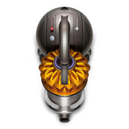 Dyson Ball Multi Floor Canister Vacuum DC39; dark metallic gray canister with bright orange cyclone.