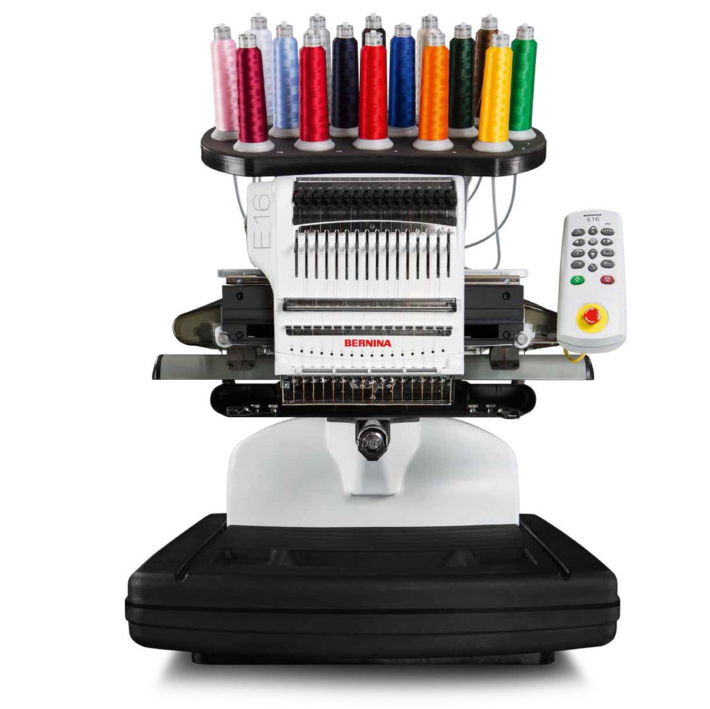 BERNINA E 16 - 16 Needle Embroidery Machine With Metal Stand
