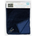 Navy Velveteen Zipper Pouch Blank, Small - Sewingmachinesplus.com