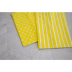 Dots & Stripes Tea Towel: Lemon - Sewingmachinesplus.com