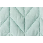Quilted Pillow Blank, 19inx19in Mist Blue Linen, Herringbone Quilting - Sewingmachinesplus.com
