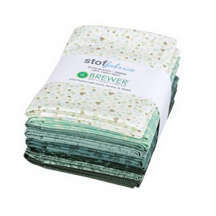 Stof Greens Fat Quarter Bundle 8pk