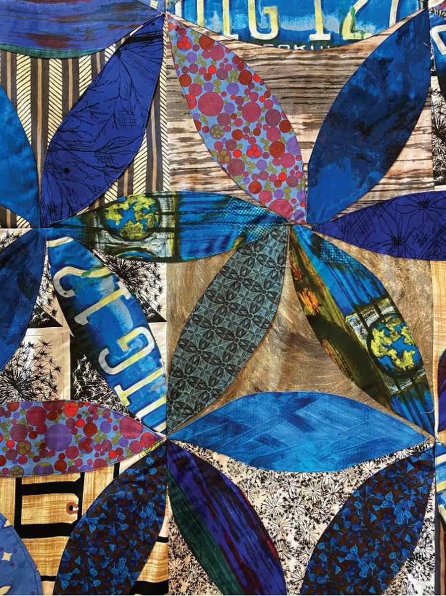 Frond Design Studio Blue Petal Quilt Kit - Sewingmachinesplus.com