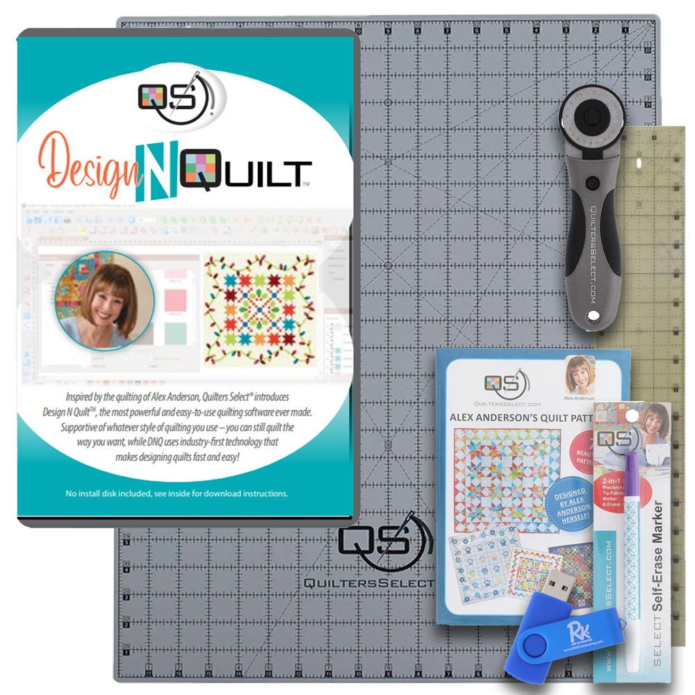 Quilters Select Design N Quilt Software with FREE Toolkit Bundle - Sewingmachinesplus.com