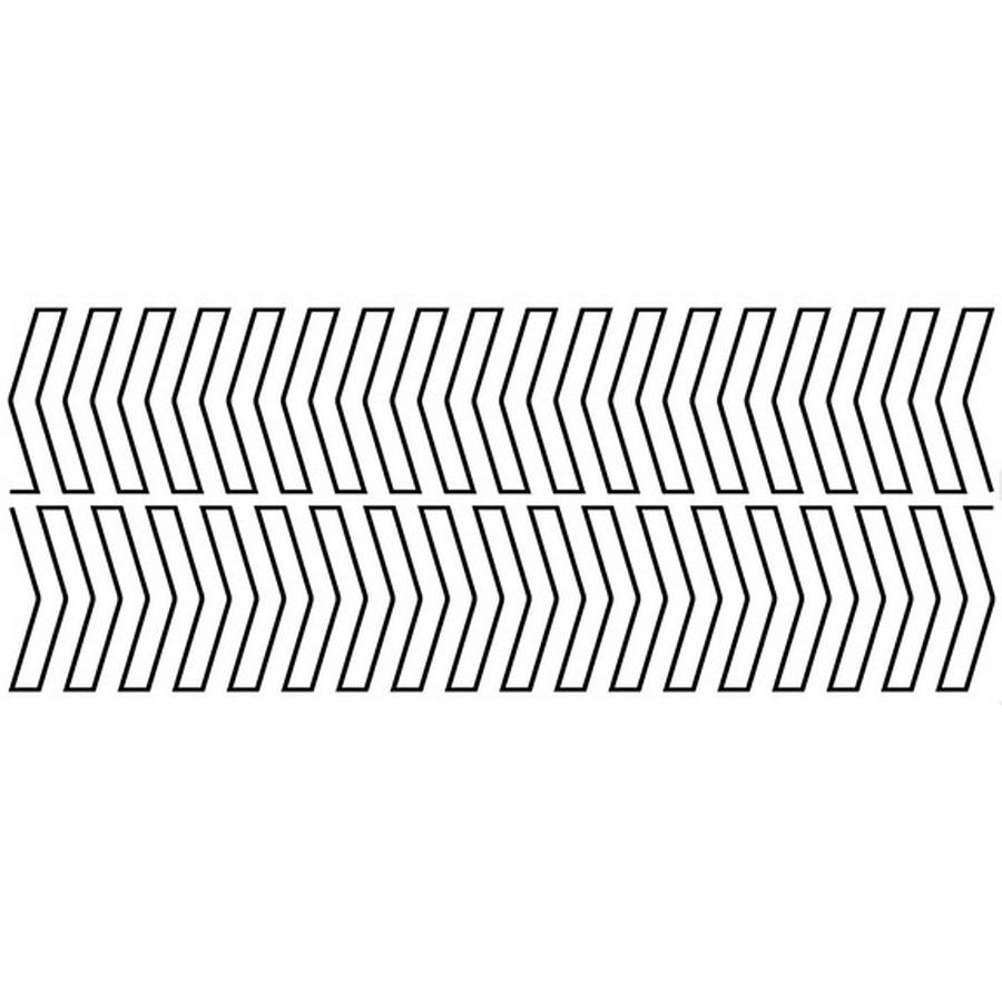 Groovy Board - 10in. Stripes Left Template - Sewingmachinesplus.com